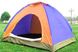 Туристическая складная палатка трехместная,  200x200 см