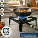 Газовый таганок SGB-04D 40&times;40 см для казана &bull; Уличная одноконфорочная плита Gas Cooker SGB-04D с чугунной горелкой для приготовления пищи от баллона пропан-бутана