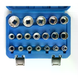 Комплект торцевых головок Kraft&Dele KD10348 1/2&Prime; 8&ndash;36 мм 21 шт &bull; 12-гранные насадки Kraft&Dele KD10348 в кейсе для авто, СТО, гаража и ремонта