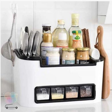 Багатофункціональний кухонний органайзер Clean Kitchen Necessities-Bos JM-603 підставка для кухонних приладів та спецій