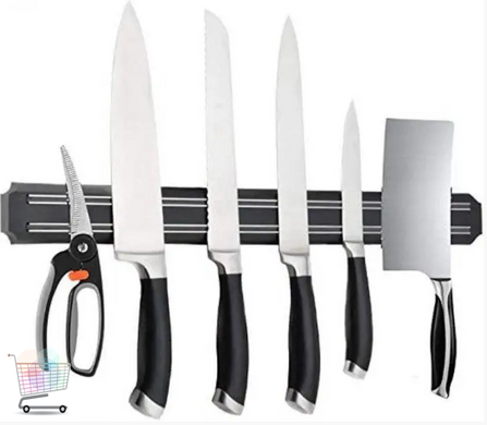 Магнитный держатель – планка для ножей и приборов, 33 см