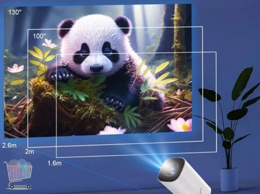 Проектор Full HD 1080p с поддержкой 4K и Smart TV для фильмов, игр и презентаций &bull; Компактный домашний проектор с поддержкой 4K и двумя джойстиками