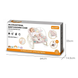 Шезлонг для новонароджених Happy Baby YK7007A різнокольоровий X-640 &bull; Дитяче крісло-гойдалка з вібрацією, дугою з іграшками, регульованим нахилом спинки та ременями безпеки