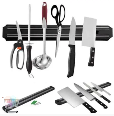 Магнитный держатель – планка для ножей и приборов, 38 см