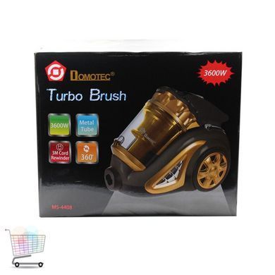 Пылесос DOMOTEC MS-4408 Turbo Brush контейнерный с турбощеткой, 3600 Вт