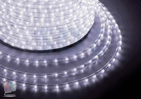 Новогодние гирлянды | Led лента | Светодиодная лента, неон в Бухте 5м 220V (Белый)