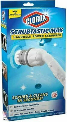 Беспроводная щетка Clorox Scrubtastic max электрическая для влажной уборки, очищения плитки, стыков, кафеля