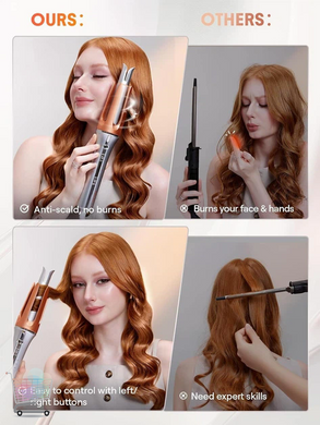Автоматичний стайлер Hair Curler-Bella для завивки волосся та створення локонів &bull; Плойка для волосся Hair Curler Bella з 3 режимами температури 170&ndash;210&deg;C для домашньої укладки