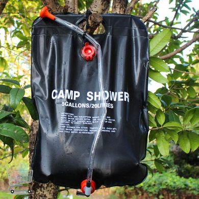 Переносний, похідний літній душ CAMP SHOWER 20 літрів / Душ для дачі підвісний