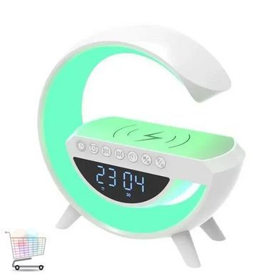RGB-ночник G-Smart G-11 4в1 &bull; Смарт-лампа G-Smart G-11 с Bluetooth-колонкой, часами, будильником и Qi-зарядкой 15 Вт