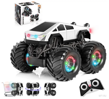 Радіокерований джип Stunt Car Cybertruck LH-C096 ∙ RC позашляховик Stunt Car Cybertruck з обертанням 360&deg;
