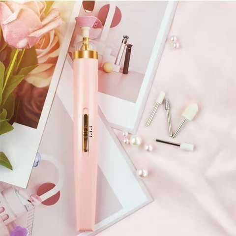 Фрезер домашній портативний для манікюру та педикюру Flawless Salon Nails ∙  Набір для манікюру Фрезер – ручка з набором фрез, 5 насадок -  Интернет-магазин "Простые покупки"