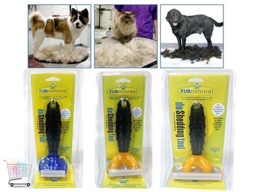 Щетка фурминатор для груминга собак и кошек FUBnimroat лезвие 4.5 см расческа для шерсти PR2