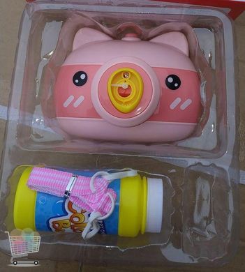 Дитячий фотоапарат для мильних бульбашок Bubble Camera Генератор мильних бульбашок