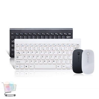 Ультратонка бездротова клавіатура + оптична миша для планшета/смартфону/SmartTV/ПК