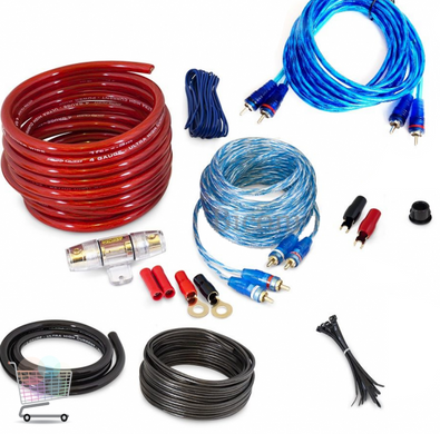 Набор кабелей для автоакустики mdk md-86 8ga Комплект проводов для автомобильного усилителя 5 м