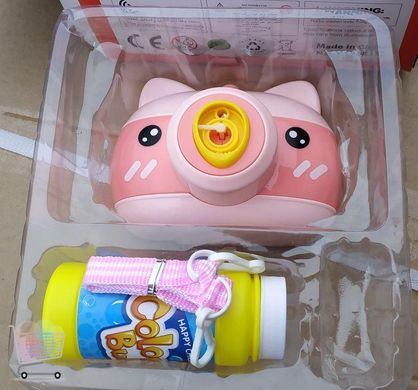 Дитячий фотоапарат для мильних бульбашок Bubble Camera Генератор мильних бульбашок