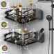 Кутові полиці для ванної Corner Shower Caddy ∙ Економія місця та захист від вологи ∙ Прочні алюмінієві полиці Corner Shower Caddy з дренажем