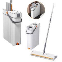 Швабра с автоматическим отжимом и ведром Mop Bucket 1065 ∙ Круглая швабра с ведром Mop Bucket 1065