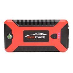 Пуско-зарядное устройство с компрессором для автомобиля красный JUMP STARTER JX27 &bull; Портативный стартовый аккумулятор 99800 мАч для авто и гаджетов