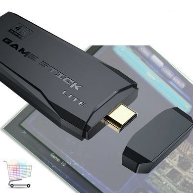 Ретро ігрова приставка Data Frog Y3 Lite 64GB з HDMI і 4K &bull; Game Stick з 10 000 вбудованими іграми та 2 бездротовими джойстиками для телевізора