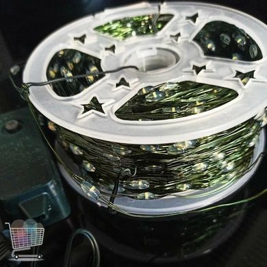 Энергосберегающая светодиодная гирлянда Роса 20*200 LED &bull; Гирлянда проволока Капля росы USB на катушке