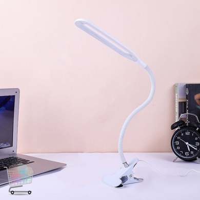 Гнучка настільна світлодіодна USB лампа на прищіпці 24LED