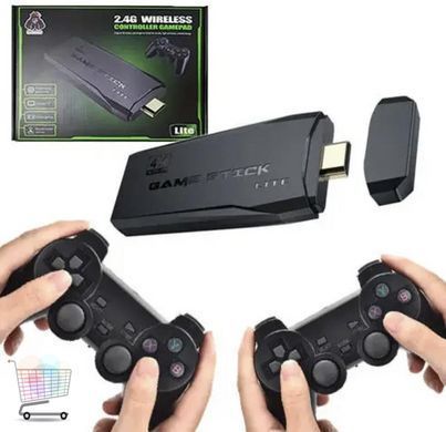 Ретро ігрова приставка Data Frog Y3 Lite 64GB з HDMI і 4K &bull; Game Stick з 10 000 вбудованими іграми та 2 бездротовими джойстиками для телевізора