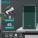 Электробритва VGR V‑390 Green для мужчин &bull; Компактный аккумуляторный шейвер с триммером
