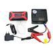Пуско-зарядное устройство с компрессором для автомобиля красный JUMP STARTER JX27 &bull; Портативный стартовый аккумулятор 99800 мАч для авто и гаджетов
