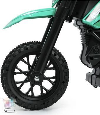 Дитячий електричний мотоцикл Cool Mountain 26X-130 зелений з батьківським пультом &bull; Акумуляторний електромотоцикл для дітей 2&ndash;5 років Cool Mountain 26X-130 з LED, музикою та USB зелений