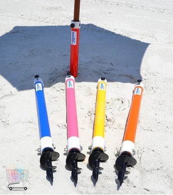 Бур для крепления пляжного зонта в песке, держатель для зонта в землю