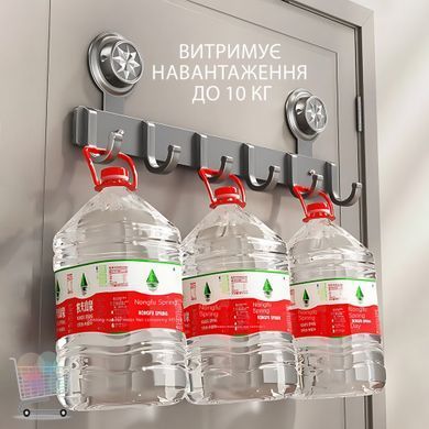 Навесная вешалка Storage rack AND 101-20  &bull; Металлический дверной органайзер ЛОФТ для одежды, полотенец, сумок и аксессуаров