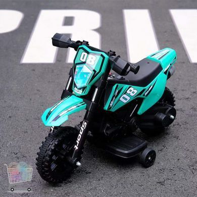 Дитячий електричний мотоцикл Cool Mountain 26X-130 зелений з батьківським пультом &bull; Акумуляторний електромотоцикл для дітей 2&ndash;5 років Cool Mountain 26X-130 з LED, музикою та USB зелений
