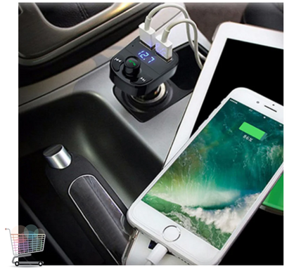 FM модулятор трансмітер в авто Car X8 MP3 ∙ 2 USB роз'єми ∙ micro SD ∙ Bluetooth