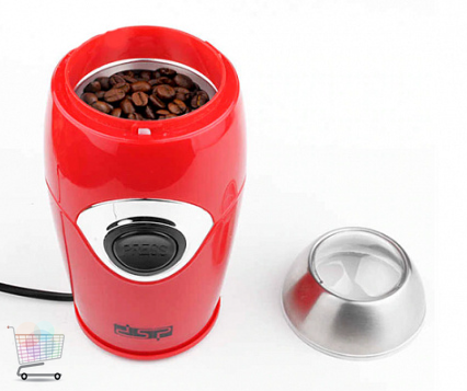 Компактна електрична кавомолка DSP KA3002 · Побутовий подрібнювач кави · Сталеві ножі · 200 Вт