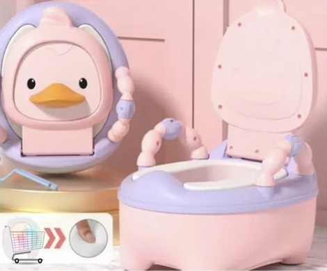 Детский складной горшок Утенок Baby Legend · Портативный туалет с мягким сиденьем для ребенка