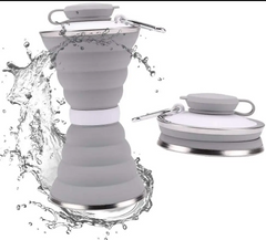 Складная силиконовая бутылка Folding travel water cup, 500 мл