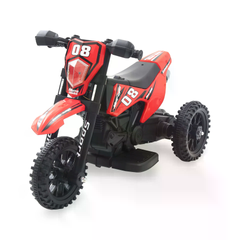 Дитячий електричний мотоцикл Cool Mountain 26X-130 червоний з батьківським пультом &bull; Акумуляторний електромотоцикл для дітей 2&ndash;5 років Cool Mountain 26X-130 з LED, музикою та USB червоний