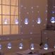 Декоративная гирлянда RD-070 штора LED белое свечение ∙ Гирлянда-штора RD-070 с шарами шарик в шарике LED белая