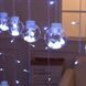 Декоративная гирлянда RD-070 штора LED белое свечение ∙ Гирлянда-штора RD-070 с шарами шарик в шарике LED белая