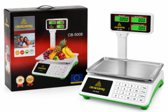 Весы электронные Crownberg CB-5008 до 50 кг &bull; Торговые весы Crownberg CB-5008 с расчетом стоимости, металлическими кнопками и питанием 6 В