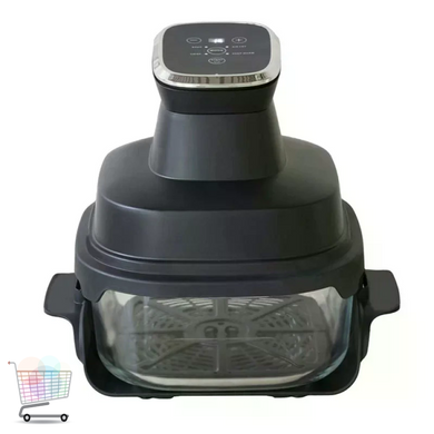 Безмасляная фритюрница-аэрогриль DOMOTEC MS-3228 7L 4600W ∙ Мультипечь со стеклянной чашей и LED-дисплеем для дома