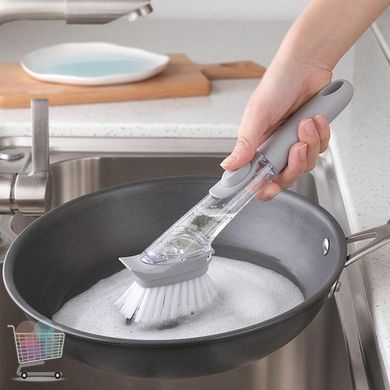 Браш Decontamination Wok Brush для миття та чищення з дозатором / Багатофункціональна щітка