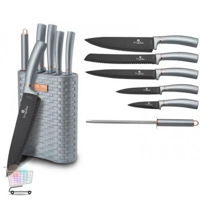 Набор кухонных ножей EDENBERG EB-11028, 5 предметов в подставке-колоде