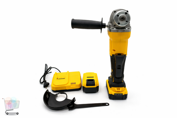 Акумуляторна болгарка 24V з 2 акумуляторами YELLOW &bull; Бездротова кутова шліфувальна машина для різання, шліфування та зачищення
