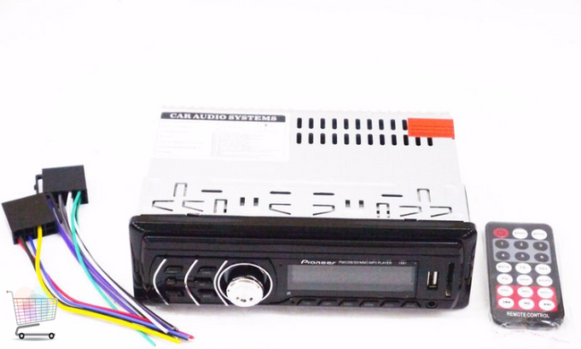 Автомобильная магнитола 1581 USB + RGB подсветка + Sd+Fm+Aux+пульт (4x50W) PR4
