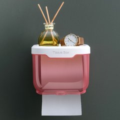 Настенный подвесной держатель – бокс для туалетной бумаги Tissue Box с полочкой для ванной комнаты