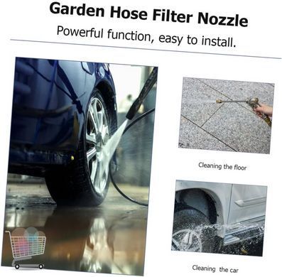 Гибкий садовый шланг Garden Hose 10 м с катушкой и распылителем 7-в-1 &bull; Универсальный поливочный шланг для дачи огорода сада и мытья авто
