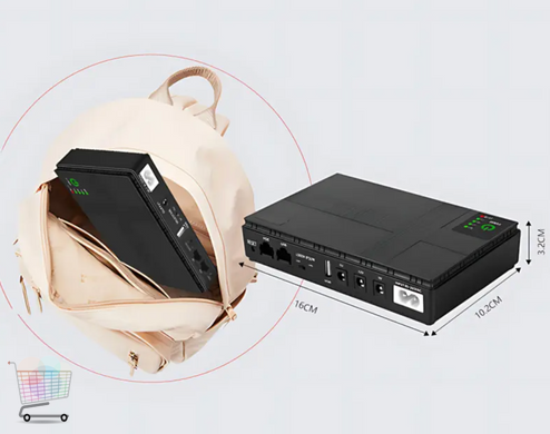 Аккумуляторный UPS DC1018P для стабильного интернет-соединения ∙ Источник резервного питания DC1018P для сетевых устройств